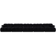Meridian Furniture Orin Black Velvet Performance Fabric 5 pc. Modular Sofa