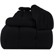 Meridian Furniture Orin Black Velvet Performance Fabric 5 pc. Modular Sofa