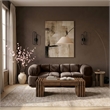Meridian Furniture Orin Brown Velvet Performance Fabric 2 pc. Modular Sofa