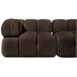Meridian Furniture Orin Brown Velvet Performance Fabric 2 pc. Modular Sofa