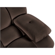 Meridian Furniture Orin Brown Velvet Performance Fabric 2 pc. Modular Sofa