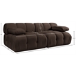 Meridian Furniture Orin Brown Velvet Performance Fabric 2 pc. Modular Sofa