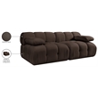 Meridian Furniture Orin Brown Velvet Performance Fabric 2 pc. Modular Sofa