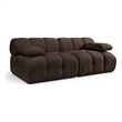 Meridian Furniture Orin Brown Velvet Performance Fabric 2 pc. Modular Sofa