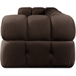 Meridian Furniture Orin Brown Velvet Performance Fabric 3 pc. Modular Sofa