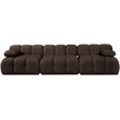 Meridian Furniture Orin Brown Velvet Performance Fabric 3 pc. Modular Sofa