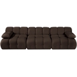 Meridian Furniture Orin Brown Velvet Performance Fabric 3 pc. Modular Sofa