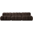 Meridian Furniture Orin Brown Velvet Performance Fabric 3 pc. Modular Sofa