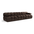 Meridian Furniture Orin Brown Velvet Performance Fabric 3 pc. Modular Sofa
