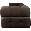 Meridian Furniture Orin Brown Velvet Performance Fabric 4 pc. Modular Sofa