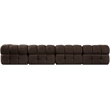 Meridian Furniture Orin Brown Velvet Performance Fabric 4 pc. Modular Sofa
