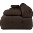 Meridian Furniture Orin Brown Velvet Performance Fabric 4 pc. Modular Sofa