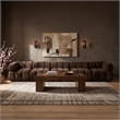 Meridian Furniture Orin Brown Velvet Performance Fabric 5 pc. Modular Sofa