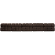 Meridian Furniture Orin Brown Velvet Performance Fabric 5 pc. Modular Sofa