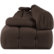 Meridian Furniture Orin Brown Velvet Performance Fabric 5 pc. Modular Sofa