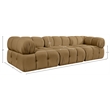 Meridian Furniture Orin Saddle Velvet Performance Fabric 3 pc. Modular Sofa