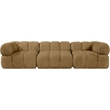 Meridian Furniture Orin Saddle Velvet Performance Fabric 3 pc. Modular Sofa