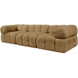 Meridian Furniture Orin Saddle Velvet Performance Fabric 3 pc. Modular Sofa