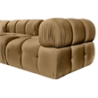 Meridian Furniture Orin Saddle Velvet Performance Fabric 3 pc. Modular Sofa