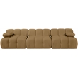 Meridian Furniture Orin Saddle Velvet Performance Fabric 3 pc. Modular Sofa