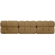 Meridian Furniture Orin Saddle Velvet Performance Fabric 3 pc. Modular Sofa