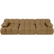 Meridian Furniture Orin Saddle Velvet Performance Fabric 3 pc. Modular Sofa