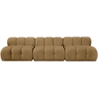 Meridian Furniture Orin Saddle Velvet Performance Fabric 3 pc. Modular Sofa