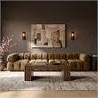 Meridian Furniture Orin Saddle Velvet Performance Fabric 4 pc. Modular Sofa