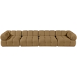 Meridian Furniture Orin Saddle Velvet Performance Fabric 4 pc. Modular Sofa