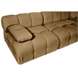 Meridian Furniture Orin Saddle Velvet Performance Fabric 4 pc. Modular Sofa