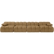 Meridian Furniture Orin Saddle Velvet Performance Fabric 4 pc. Modular Sofa