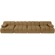 Meridian Furniture Orin Saddle Velvet Performance Fabric 4 pc. Modular Sofa