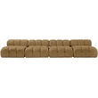 Meridian Furniture Orin Saddle Velvet Performance Fabric 4 pc. Modular Sofa