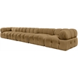 Meridian Furniture Orin Saddle Velvet Performance Fabric 5 pc. Modular Sofa