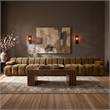 Meridian Furniture Orin Saddle Velvet Performance Fabric 5 pc. Modular Sofa