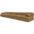 Meridian Furniture Orin Saddle Velvet Performance Fabric 5 pc. Modular Sofa