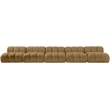 Meridian Furniture Orin Saddle Velvet Performance Fabric 5 pc. Modular Sofa