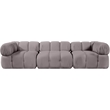 Meridian Furniture Orin Taupe Velvet Performance Fabric 3 pc. Modular Sofa