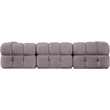 Meridian Furniture Orin Taupe Velvet Performance Fabric 3 pc. Modular Sofa
