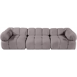 Meridian Furniture Orin Taupe Velvet Performance Fabric 3 pc. Modular Sofa
