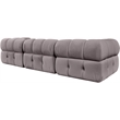 Meridian Furniture Orin Taupe Velvet Performance Fabric 3 pc. Modular Sofa