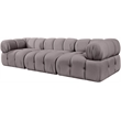Meridian Furniture Orin Taupe Velvet Performance Fabric 3 pc. Modular Sofa