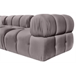 Meridian Furniture Orin Taupe Velvet Performance Fabric 3 pc. Modular Sofa