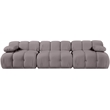 Meridian Furniture Orin Taupe Velvet Performance Fabric 3 pc. Modular Sofa