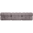 Meridian Furniture Orin Taupe Velvet Performance Fabric 3 pc. Modular Sofa