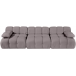 Meridian Furniture Orin Taupe Velvet Performance Fabric 3 pc. Modular Sofa