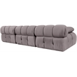 Meridian Furniture Orin Taupe Velvet Performance Fabric 3 pc. Modular Sofa