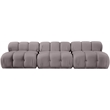 Meridian Furniture Orin Taupe Velvet Performance Fabric 3 pc. Modular Sofa