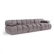 Meridian Furniture Orin Taupe Velvet Performance Fabric 3 pc. Modular Sofa