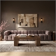Meridian Furniture Orin Taupe Velvet Performance Fabric 4 pc. Modular Sofa
